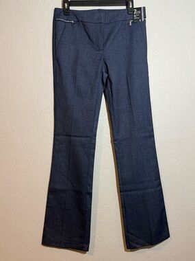 NY & Co. 7th Avenue Suiting Collection “Denim” Blue Slacks/Trousers Size 2 Tall